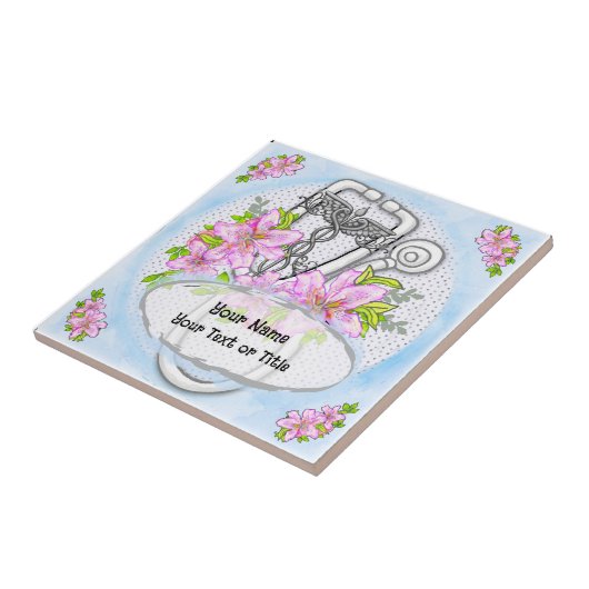 Sterlelie stethoscoop tegeltje (Zijkant)