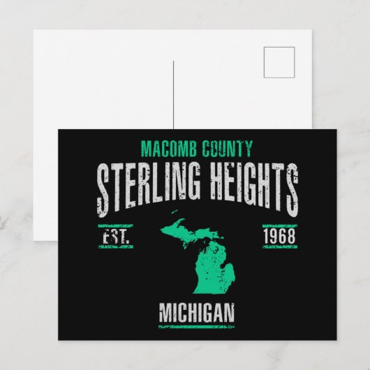 Sterlhoogte Briefkaart (Voorkant / Achterkant)