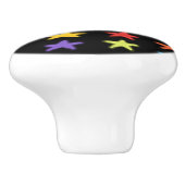 Sterlicht Keramische Knop (Multi & Zwart) (Zijkant)