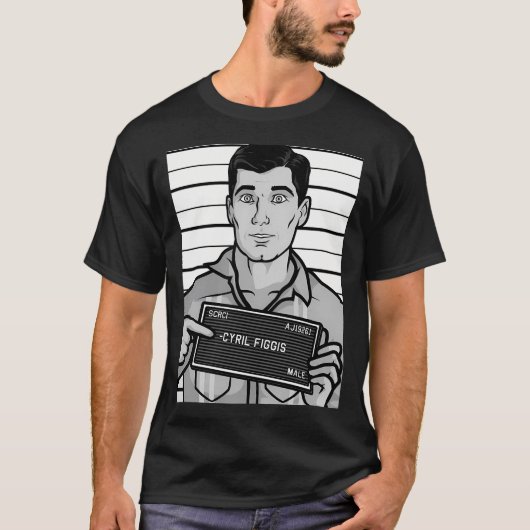 Sterling Archer Mugshot T-shirt (Voorkant)