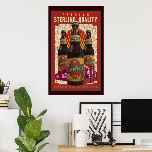 Sterling Beer Poster (Thuiskantoor)