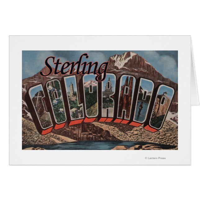 Sterling, colorado - grote letterscènes (Voorkant Horizontaal)
