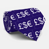 Sterling dollar (blauw) stropdas (Opgerold)