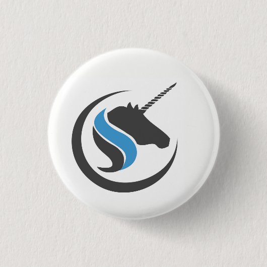 Sterling en Stone Unicorn Button (Voorkant)
