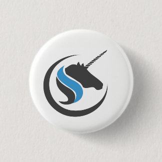 Sterling en Stone Unicorn Button