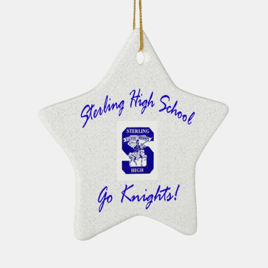 Sterling High Go Knight Logo I Star Ornament (Rechts)