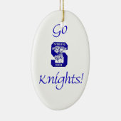 Sterling High Go Knight Logo II Ovaal Ornament (Rechts)