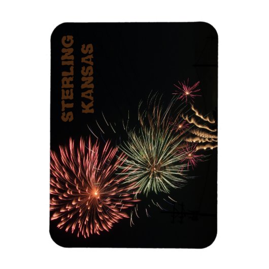 Sterling Kansas Fire Works Magnet Magneet (Verticaal)