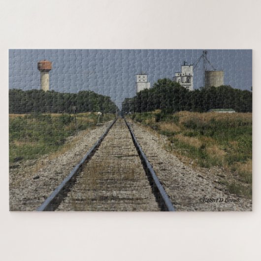 Sterling Kansas met Railroad Tracks PUZZEL (Horizontaal)