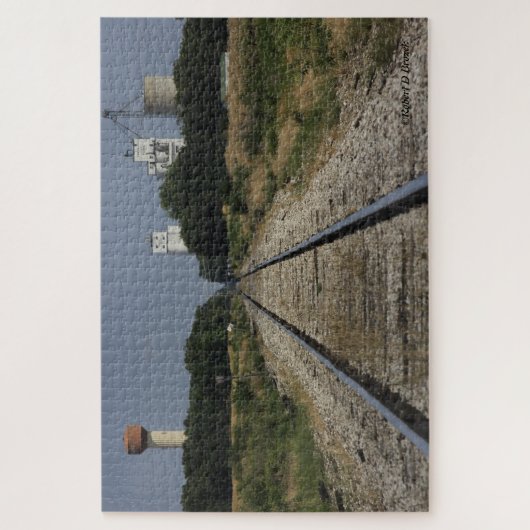 Sterling Kansas met Railroad Tracks PUZZEL (Verticaal)