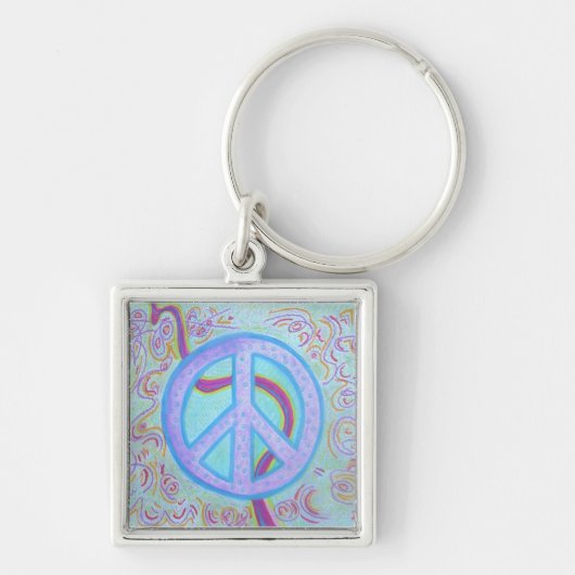 Sterling Silver sleutelhanger - Vrede (Voorkant)