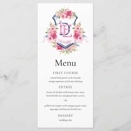 Sterling Trouwmenu 2 Menu (Voorkant)