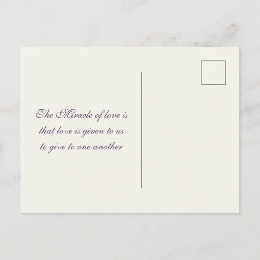 Sterling zilver Paarse Roos bruiloft Save the Date Aankondigingskaart (Achterkant)