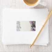 Sterling Zilver Roos Blank Bruiloft Adresetiketten Etiket (Insitu)