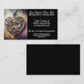 Sterling zilveren hanger sieraden verkoop Etsy Sho Visitekaartje (Voorkant / Achterkant)