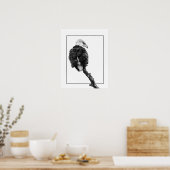 Stern Bald Eagle Poster (Keuken)