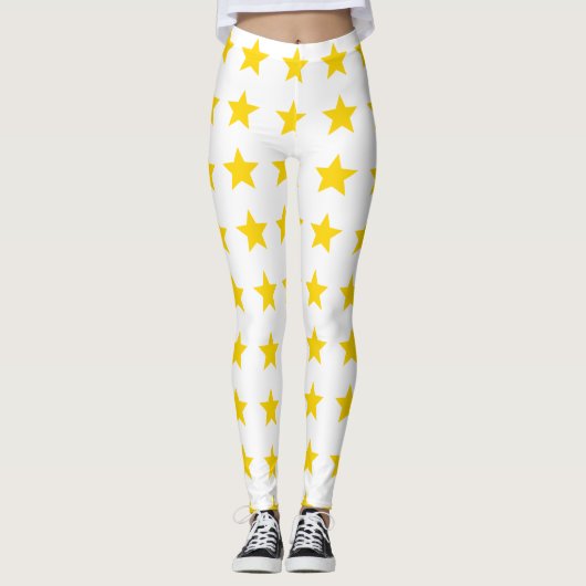 Stern Gold Gelb Leggings (Voorkant)
