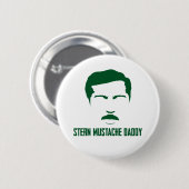 Stern Mustache Button (Voorkant /achterkant)