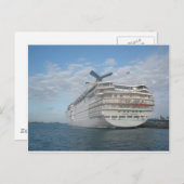 Stern of the Carnival Sensation Cruise Ship Briefkaart (Voorkant / Achterkant)
