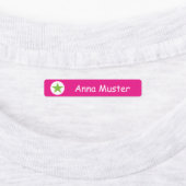 Stern - pink grün - 96 schmale Kinder Labels (Aangebracht)