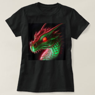 Stern Red en Green Adult Dragon T-Shirt