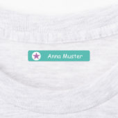 Stern - türkis lila - 96 schmale Kinder  Labels (Aangebracht)