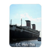 Stern Uitzicht of S.S. Verenigde Staten Magneet (Verticaal)