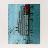 Stern Wheeler Oregon. Kerstgroeten Legpuzzel (Verticaal)