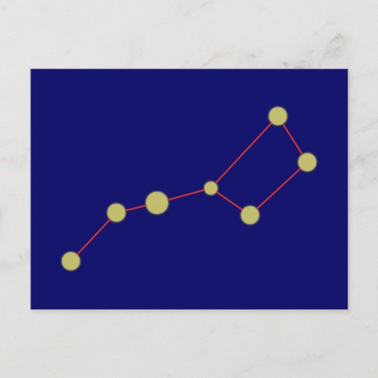 Sternbild Grosser Wagen constellatie grote dipper Briefkaart (Voorkant)