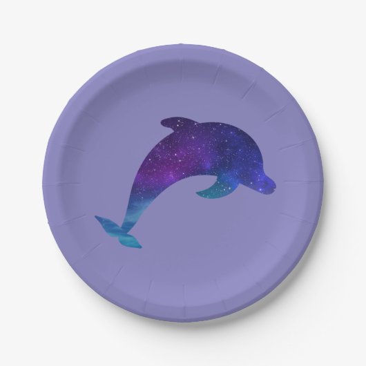 Sterne Galaxis Delphin Stars Galaxy Dolphin Papieren Bordje (Voorkant)