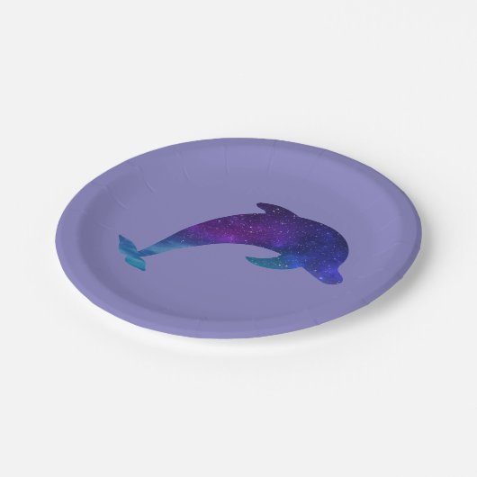 Sterne Galaxis Delphin Stars Galaxy Dolphin Papieren Bordje (Gekanteld)