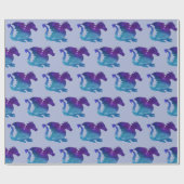 Sterne Galaxis Drache Stars Galaxy Dragon Cadeaupapier (Vlak)