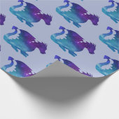 Sterne Galaxis Drache Stars Galaxy Dragon Cadeaupapier (Hoek)