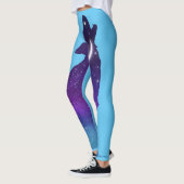 Sterne Galaxis Stars Galaxy Wolf Leggings (Links)