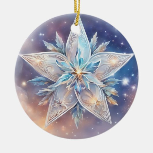 Sternen wasserfarben pastell Gemälde Keramisch Ornament (Voorkant)