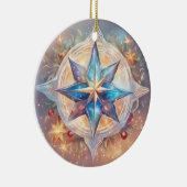  Sternen wasserfarben pastell Gemälde Keramisch Ornament (Rechts)