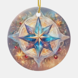  Sternen wasserfarben pastell Gemälde Keramisch Ornament