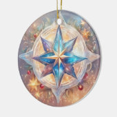  Sternen wasserfarben pastell Gemälde Keramisch Ornament (Links)