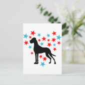 Sternenherz Dogge Briefkaart (Staand voorkant)