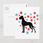 Sternenherz Dogge Briefkaart (Voorkant / Achterkant)