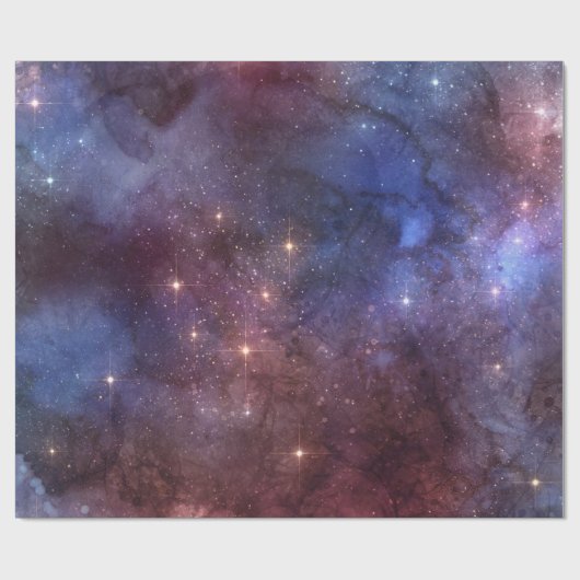 Sternenhimmel/ Universum Muster Geschenkpapier Cadeaupapier (Vlak)