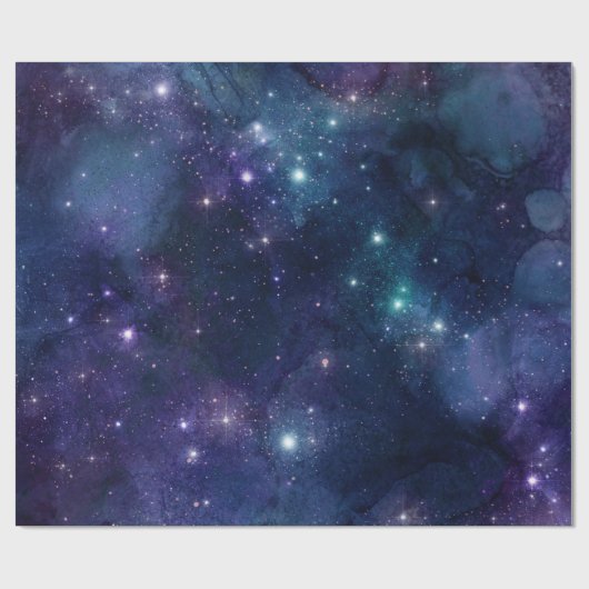 Sternenhimmel/ Universum Muster Geschenkpapier Cadeaupapier (Vlak)