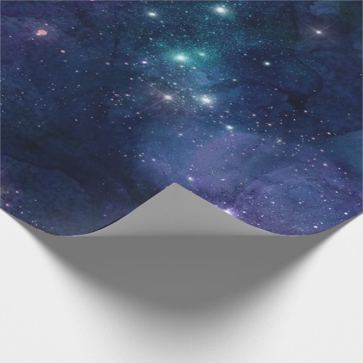 Sternenhimmel/ Universum Muster Geschenkpapier Cadeaupapier (Hoek)
