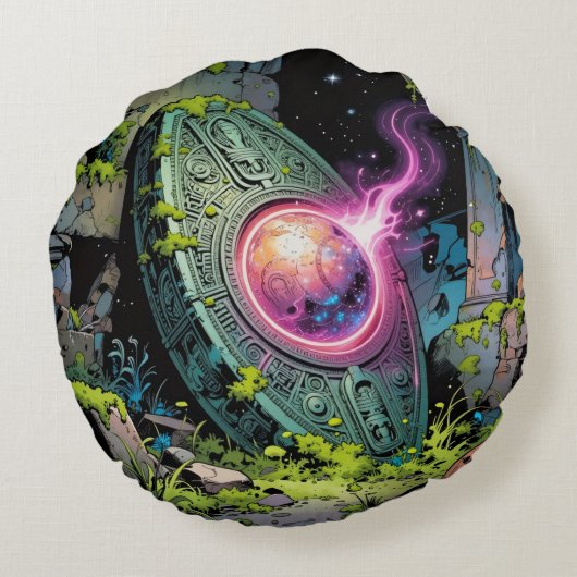 Sternenpfad – Reise durch das Universum´1 Rond Kussen (Achterkant)