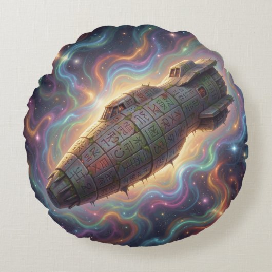 Sternenpfad – Reise durch das Universum´9 Rond Kussen (Voorkant)