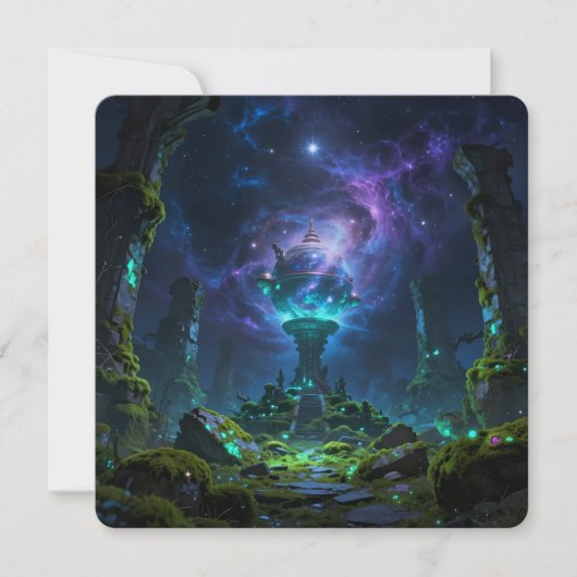 Sternenpfad – Reise durch das Universum Feestdagenkaart (Voorkant)