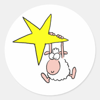 Sternenschaf Ronde Sticker
