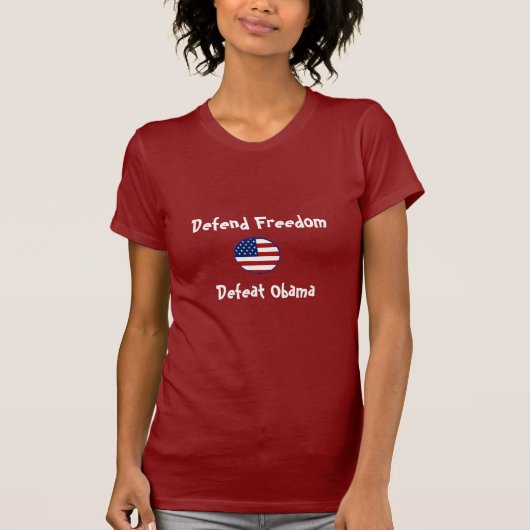 sternstripesshield, verdedig de vrijheid, versla O T-shirt (Voorkant)