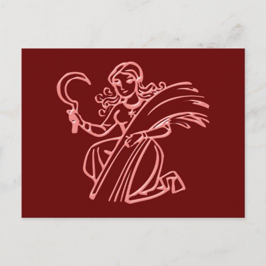Sternzeichen Jungfrau zodiac-teken Virgo Briefkaart (Voorkant)