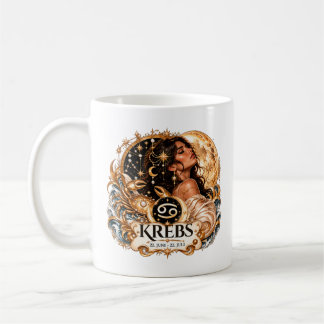 Sternzeichen Krebs - Gold Edition/Damen Tasse Koffiemok